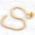 Jewelry Accessories Gold Snake Chain Bracelet for DIY Beads Three COBBLER J3278